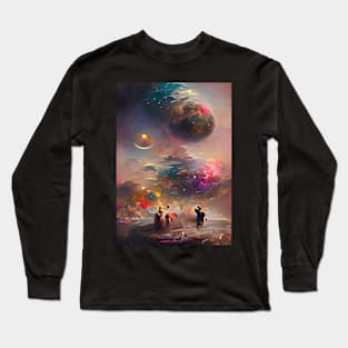 SURREAL AND WEIRD PLANETS Long Sleeve T-Shirt